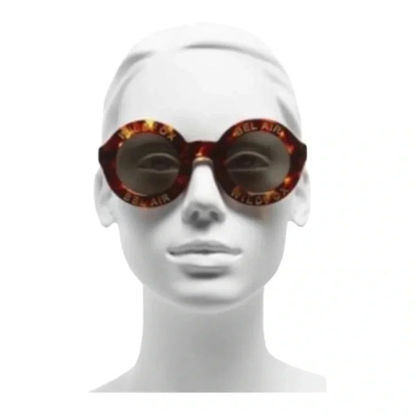 Wildfox Bel Air Frame | Tokyo Tortoise Round Sunglasses with Case MSRP 179 BNIB - Picture 4 of 16